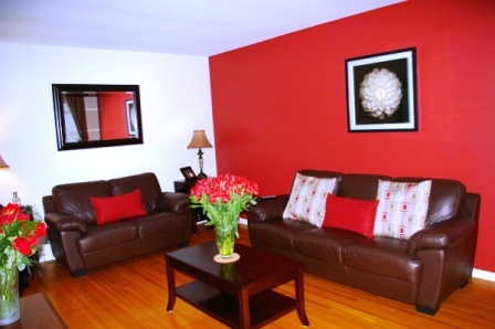 Сочетание однотонных обоев в интерьере фото